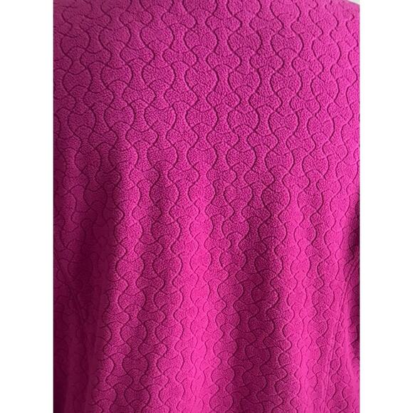 Lady Hagen Large Full Zip Quilted Purple Pink Ribbon Jacket Fleece - Picture 7 of 8